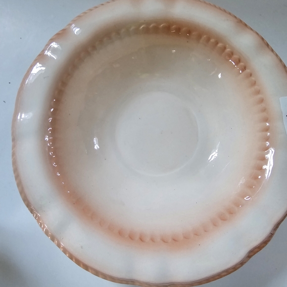 Vintage Pitcher Jug and Wash Basin bowl floral peach small - Picture 10 of 12